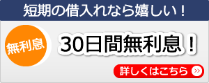 30日間無利息！