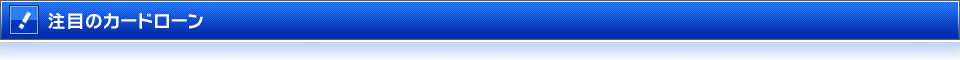注目のカードローン